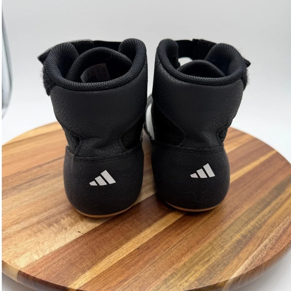 Adidas HVC 2 Men's Size 5 Wrestling Shoes Black White Gum 1054